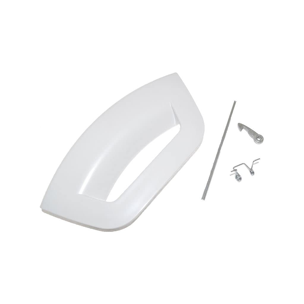 Ufixt Washing Machine Door Handle Kit Polar White Compatible with Hotpoint Futura FML742PUK FML942PUK SWMD8237UK SWMD8437UK SWMD9437UK Replacement C00285747 Spare Part