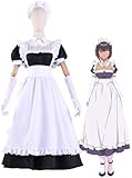 jojo2019_cos 最近雇ったメイドが怪しい リリス メイド服 cosplay衣装 コスチューム 仮装 変装 文化祭 イベント (M, 女性)