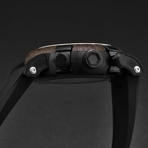Romain Jerome Men's 'Titanic-DNA Chronograph Black Dial Black Rubber Strap Automatic Watch RJ.TI.CH.101.20 - Image 6