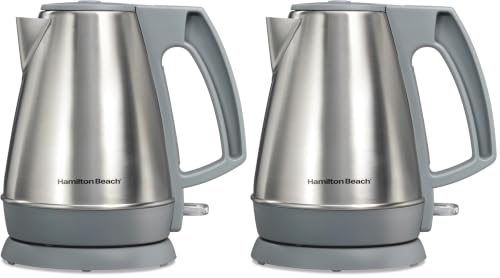 Image of Hamilton Beach 1 Liter Electric Tea Kettle, Water Boiler & Heater (Pack of 2)