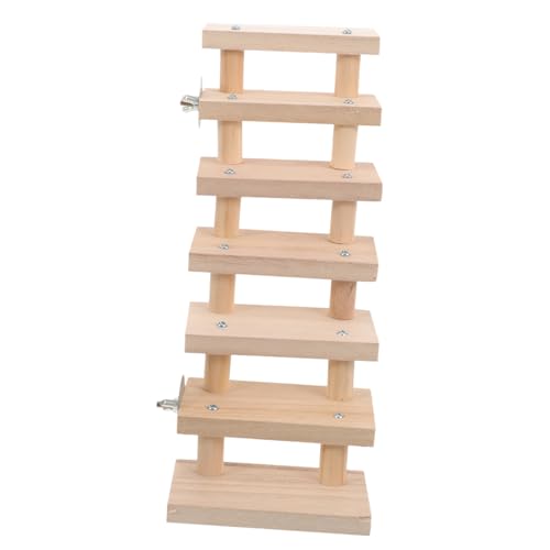 FUTUREORYY Échelle en bois pour hamster - Jouet d'escalade sûr et réutilisable pour hamster Degu - Cage à rongeurs - Accessoire amusant pour des soins...