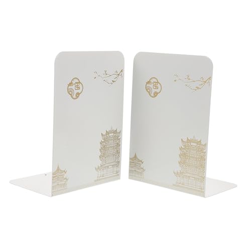 Sosoport 2 Sujetalibros De Escritorio Estanterías De Almacenamiento Soporte para Libros Soporte para Libros Accesorios De Lectura para Amantes De Los Libros Sujetalibros para Libros