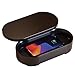Lexon UV Phone Sanitizer Machine & Wireless Charger - OBLIO Box QI Fast Charging and 360° UV-C Light Cellphone Cleaner, Glasses, Keys, Makeup Brush, Tools, All That Fits in - Black