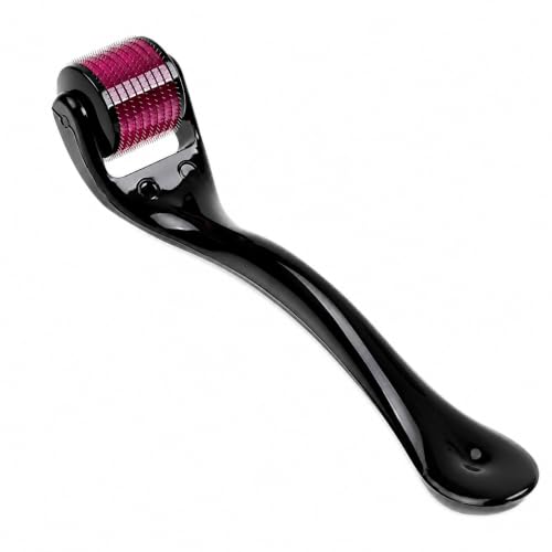 Image of Advanced Derma Roller for Hair Growth 0.5 mm - 540 Titanium Needles for Scalp & Beard Care | Thicker Looking Hair | Easy Grip Handle | Reusable Easy to use
