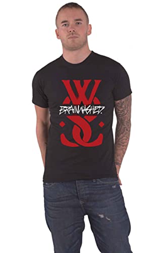 Photo de While She Sleeps Brainwashed WSS Logo officiel Homme nouveau Noir T Shirt