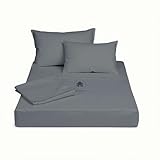 Rajlinen Microfiber RV Sheet Set, 4-Piece Camper Bedding, Three Quarter (48x75) Sheets, Ultra-Soft Wrinkle-Free Sheets, Fits Mattresses Up to 12-Inch Deep Pockets, Dark Grey