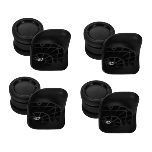 SAFIGLE 4 piezas Ruedas para Maletas Repuesto de Ruedas Giratorias de Plástico para Equipaje Fácil Instalación Compatibles con Maletas Medianas de Viaje