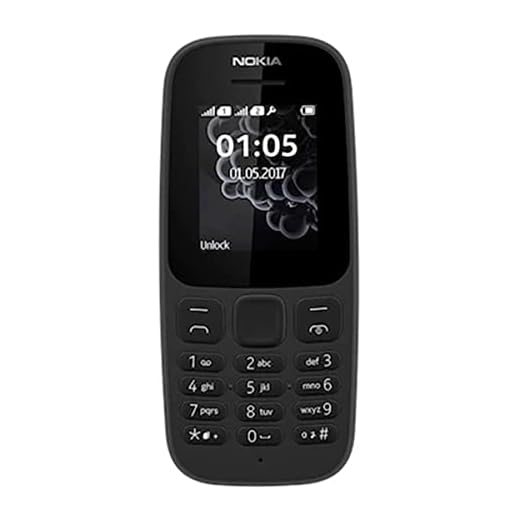 Nokia 105 - Téléphone portable débloqué GSM (Ecran 1,8 pouces, ROM 4Mo, Double SIM) Noir