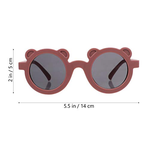 ABOOFAN 2 peças de óculos de sol infantis para festas de desenho animado urso para crianças, óculos