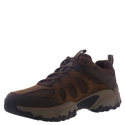 Skechers USA Men's Men's Terraform-Selvin Oxford, CDB (Crazy Horse Dark Brown), 12 X-Wide