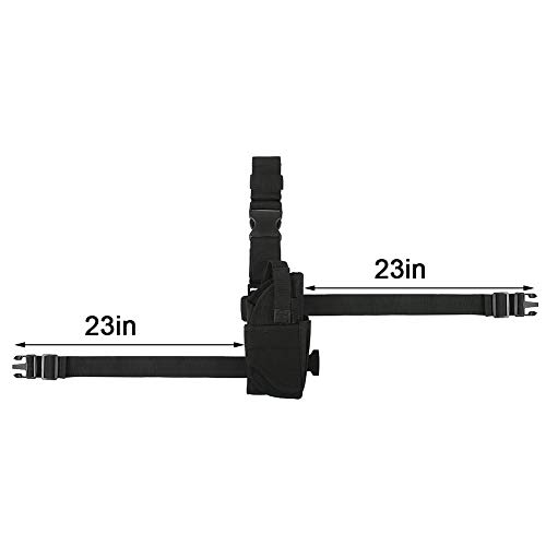 Gexgune Taktisch Beinholster für Pistolen Taktische Oberschenkel Rig Gun Holster mit Magazinbeutel Einstellbare… – Bild 4