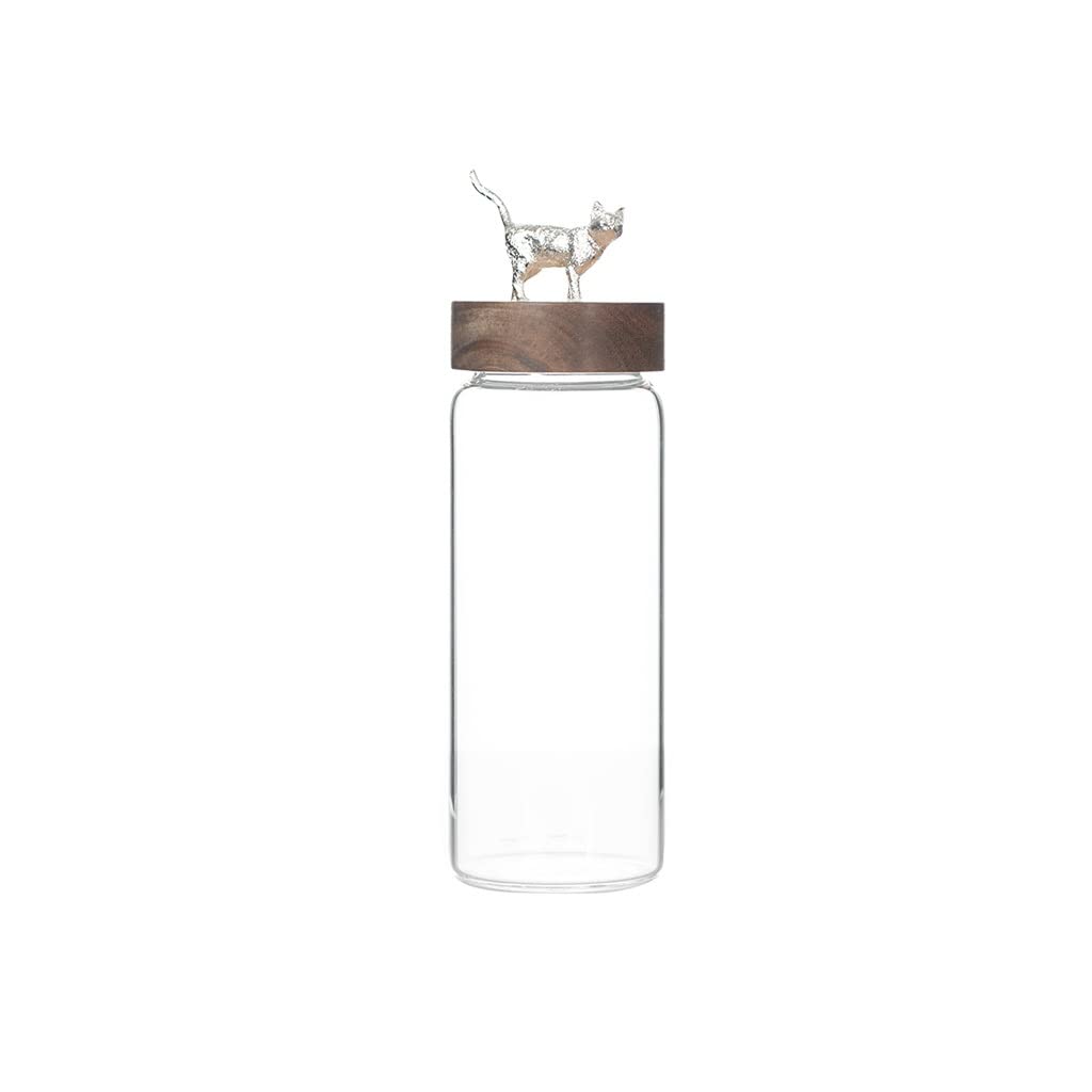 Rangement de grains de café en pot de verre 800ml avec couvercle