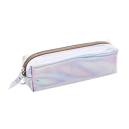 Estuches Escolar, RISTHY Bolsa de Lápiz Estuche Transparente Multicolor Caja de Lápiz Pencil Case Funda de Lápices Regalo Estuche Escolar para Escolar Papelería Escuela