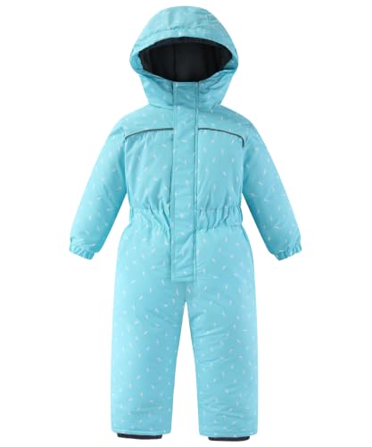 Image of Hiheart Boys Girls One Piece Snowsuit Waterproof Ski Snowboard Coverall