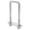 4 Pack Square U-Bolts 2-1/16 W x 6-5/16 L, 304 Stainless Steel U Bolts M12 with Washers & Nuts for Replacement Parts and Accessories for Ski Boat, Fishing Boat or Sailboat Trailer