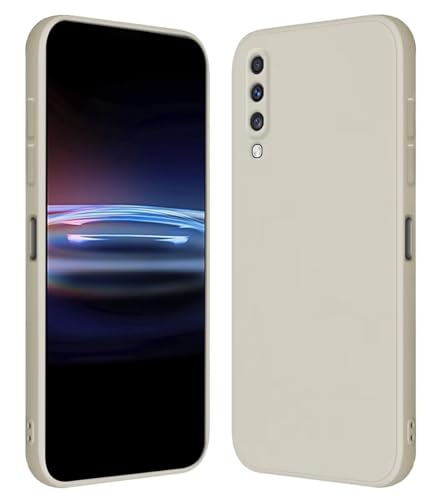 RankOne Funda para Samsung Galaxy A70 (6.7' Inches) Carcasa de Silicona de TPU Suave - Blanco Antiguo