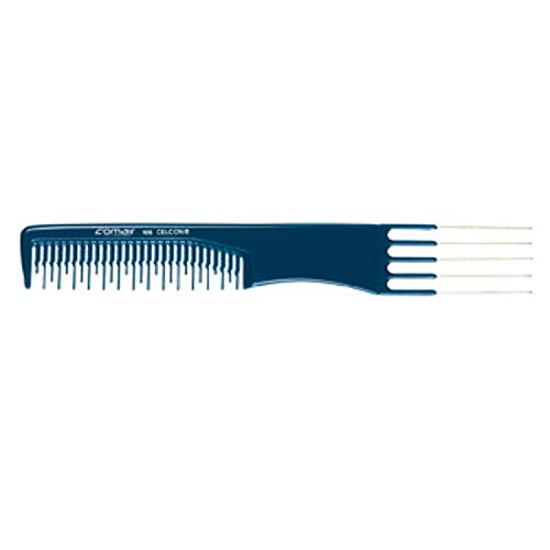 Comair 7000322 Toupier-Gabelkamm 105 Profi-Line – Aus Celcon, Biegsam, Hitzefest, 19,5 Cm Schwarz