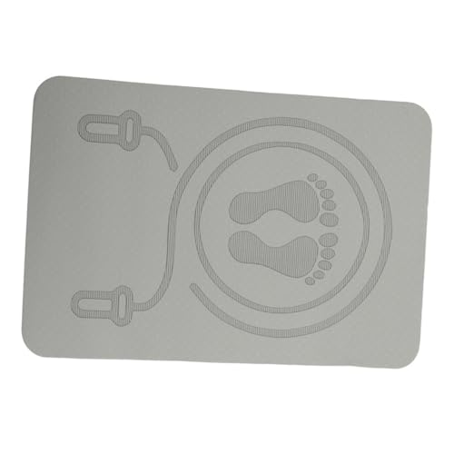 SOPOTUTU Tpe Sprungmatte Rutschfest Schalldämmend Sportmatte für Zuhause Multifunktionale Fitness Matte Leise Sprungseil Unterlage für Yoga Workout Training