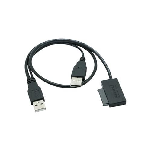 Cable adaptador USB 2.0 a Mini SATA 7+6 13Pin 0.5m