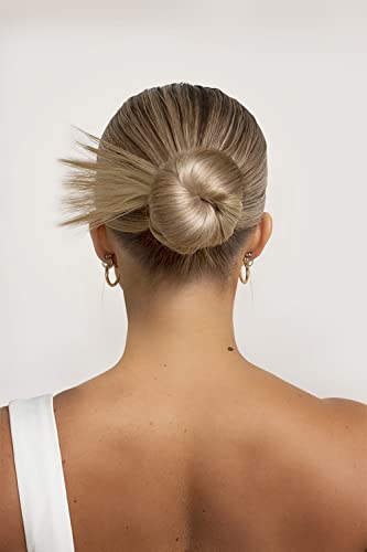 Lullabellz Refuerzo de moño con plumas, champán resaltado