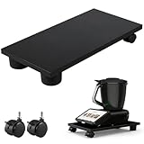 Gleitbrett für Thermomix TM7,thermomix tm7 zubehör mit Rollen & Bremsfunktion Rechteckiges Schiebeunterlage (40x20cm) aus feuchtigkeitsbeständigem MDF – Kompatibel mit thermomix tm7