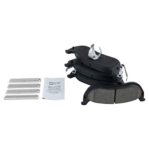 Image of TRQ Rear Ceramic Brake Pad and Rotor Set