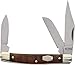 Old Timer 34OTW Middleman 5.7in Traditional Folding Pocket Knife with 3 High Carbon SS Blades, Desert Iron Wood Handle, and Convenient Size for EDC, Hunting, Camping, Carving, Whittling, and Outdoors