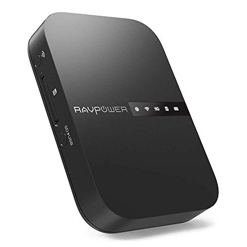 Preisvergleich Produktbild RAVPower Filehub Reise-Router AC750 schwarz Schwarz