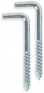 Square Hook, Length 2 in, PK20