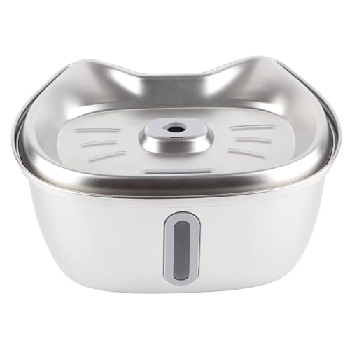 Fuente de agua para gatos acero inoxidable 3 L