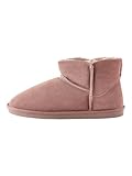 Des essentiels intemporels NEXT Femme Chaussons Bottines fourrés Mink Pink 38