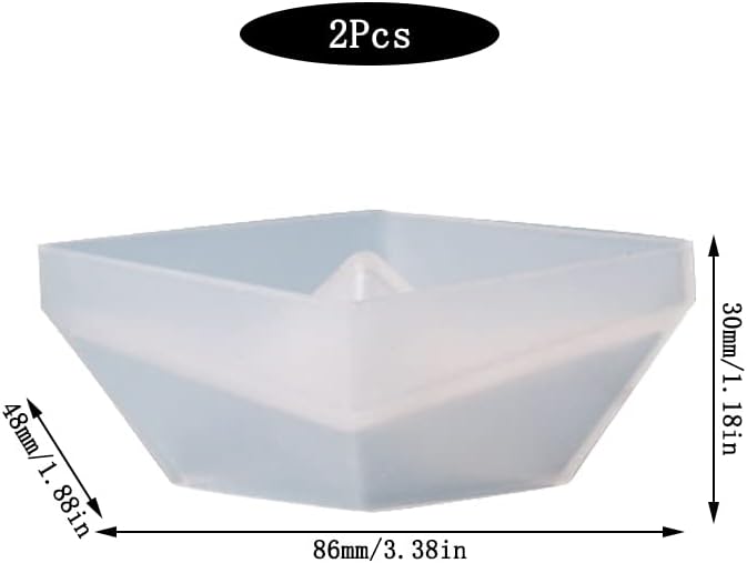 Miniatura 2 de Cestony 2 moldes de silicona para velas en forma de barco de papel, para hacer velas, pilar, aromaterapia, jabón, coche, yeso fresco