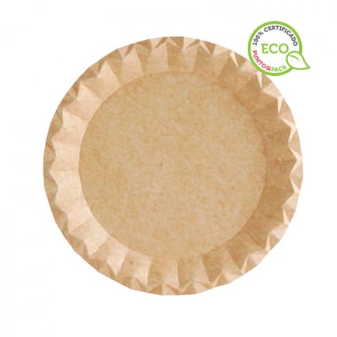 Genérico Platos Elegantes Kraft - Envio 24 h - Platos Desechable de Cartón Kraft - Platos para Cumpleaños, Bodas, Catering, eventos (600, 23)