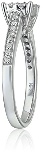 Composite Diamond In 14K White Engagement Ring (5/8Cttw, H-I Color, I1-I2 Clarity), Size 7 #TOP1