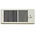 Markel HF4320TRP Low Profile Wall Heater, Ivory Color With Wall Box And Integral Single Pole Thermostat, 2,000/1,500W, 240/208V 1PH 8.3/7.2A