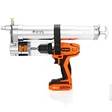 PTS Grease Gun Attachment for Cordless Drill Transform an Impact Driver or Drill into a Battery Operated, Electric Powered Grease Gun - with Adapter Accessories Kit, Hose and Pump Fitting