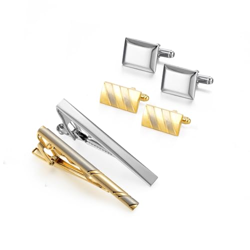 Image of Wynameleri UJOY Cufflinks and Tie Pin Set of 2 Classic Design Fashion Accessories for Men