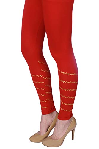 Image of Plus Size Printed Ankle Length Leggings for Women