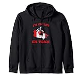 i'm on the eh team canada maple leaf sport hockey grafica felpa con cappuccio