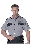 Underwraps Men's Prison Guard Shirt, Grey/Black, One Size