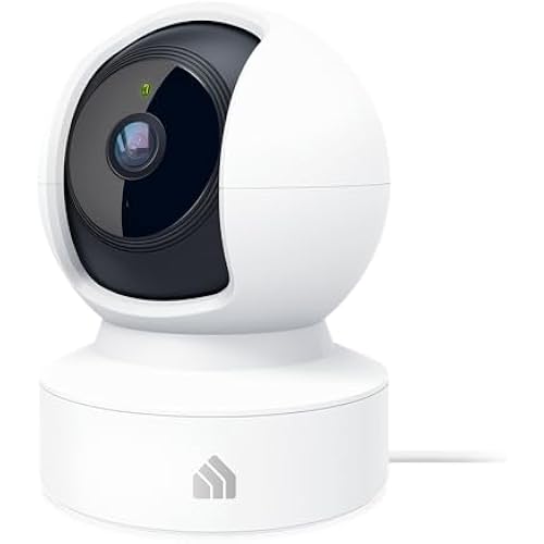 Kasa 2K+ Indoor Pan/Tilt Wired Security Camera, Baby & Pet Monitor, KC410S