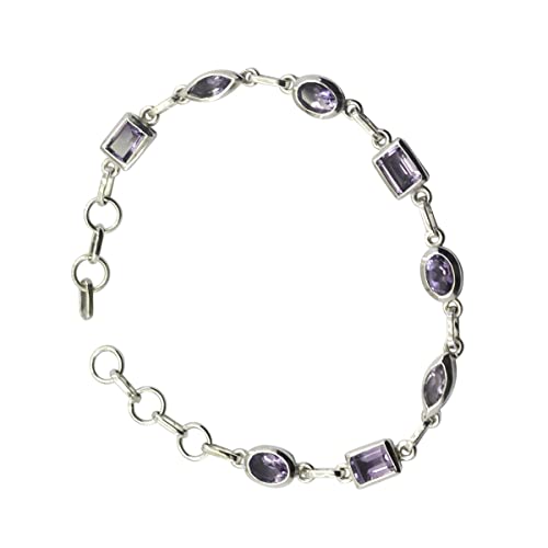 Bracelet améthyste RIYO bijoux argent 925 sterling femme violet - 3