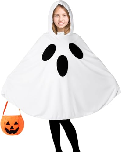 Oskiner Ghost Costume for Kids,White...