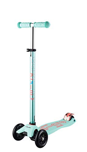 Micro Kickboard - Maxi Deluxe 3-Wheeled, Lean-to-Steer, Swiss-Designed Micro Scooter for Kids, Ages 5-12 - Mint