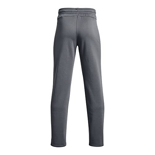 Under Armour Boys Armourfleece Straight Leg Pant , (012) Pitch Gray / / Black , Youth Large #TOP1