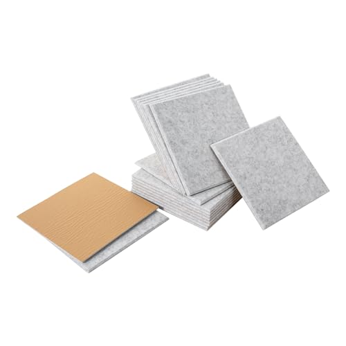 Panneaux acoustiques pour un bureau à la maison silencieux lot de 18 plaques gris argenté