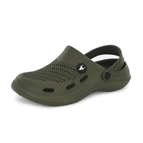 Image of Hirolas Men's Fluffy Black Eva Cushioned Strap Clogs