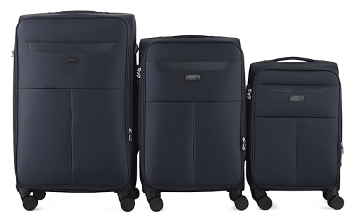 IZOD Liam Soft Shell Lightweight Expandable 360 Dual Spinning Wheels Combo Lock 28", 24", 20" 3 Piece Luggage Set4
