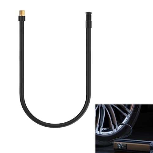 Betherioa Universal Brass Screw Thread Tire Inflator Extension Tube Air Pump Hose Adapter Suit for Car Motorcycle E-Bike VG8 Extension Hose Quick Turn Inflation Attachments 19.69 inches