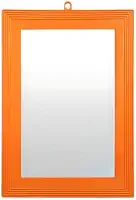 Espelho com Moldura Plástica Laranja – Decorativo para Parede, Banheiro ou Quarto (Vários Tamanhos) (N°10)